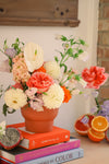 Terracotta Sunset Compote Arrangement
