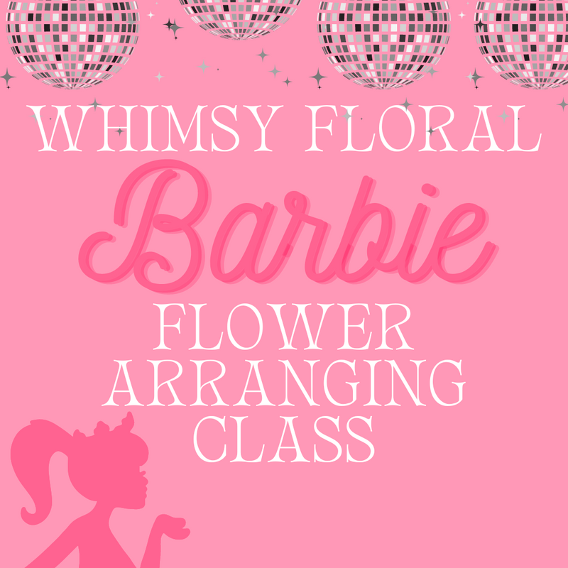 Barbie Theme Flower Arranging Class