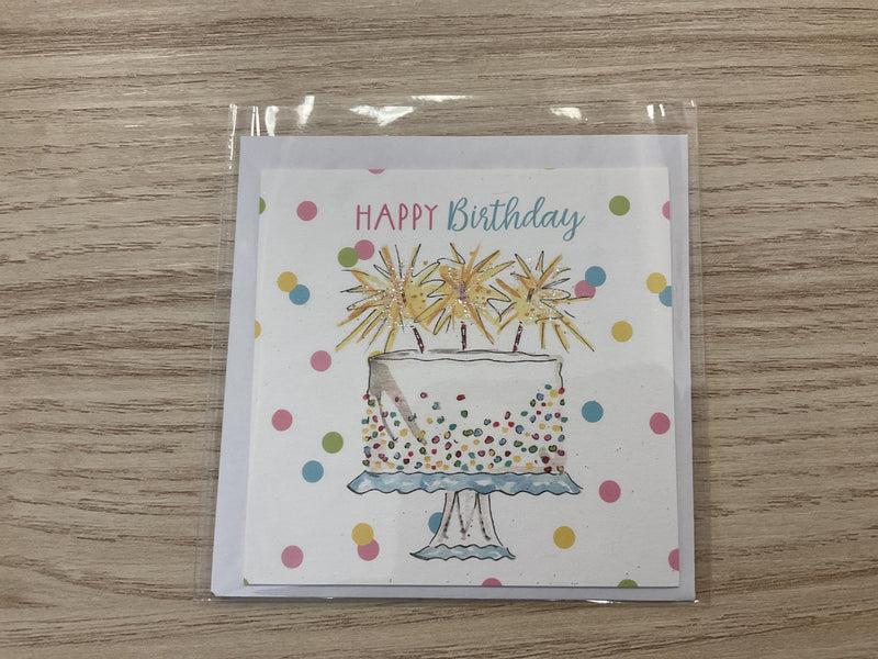 Cake Happy Birthday mini card