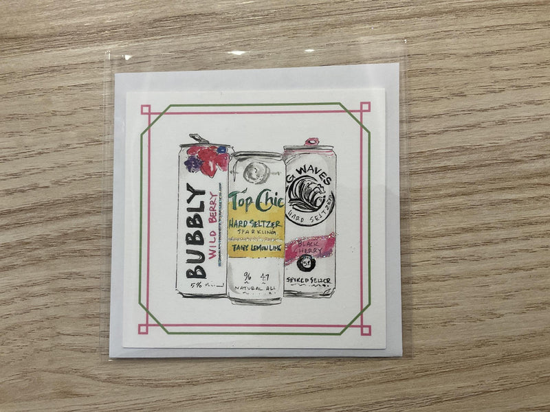 Top Chic seltzer mini card