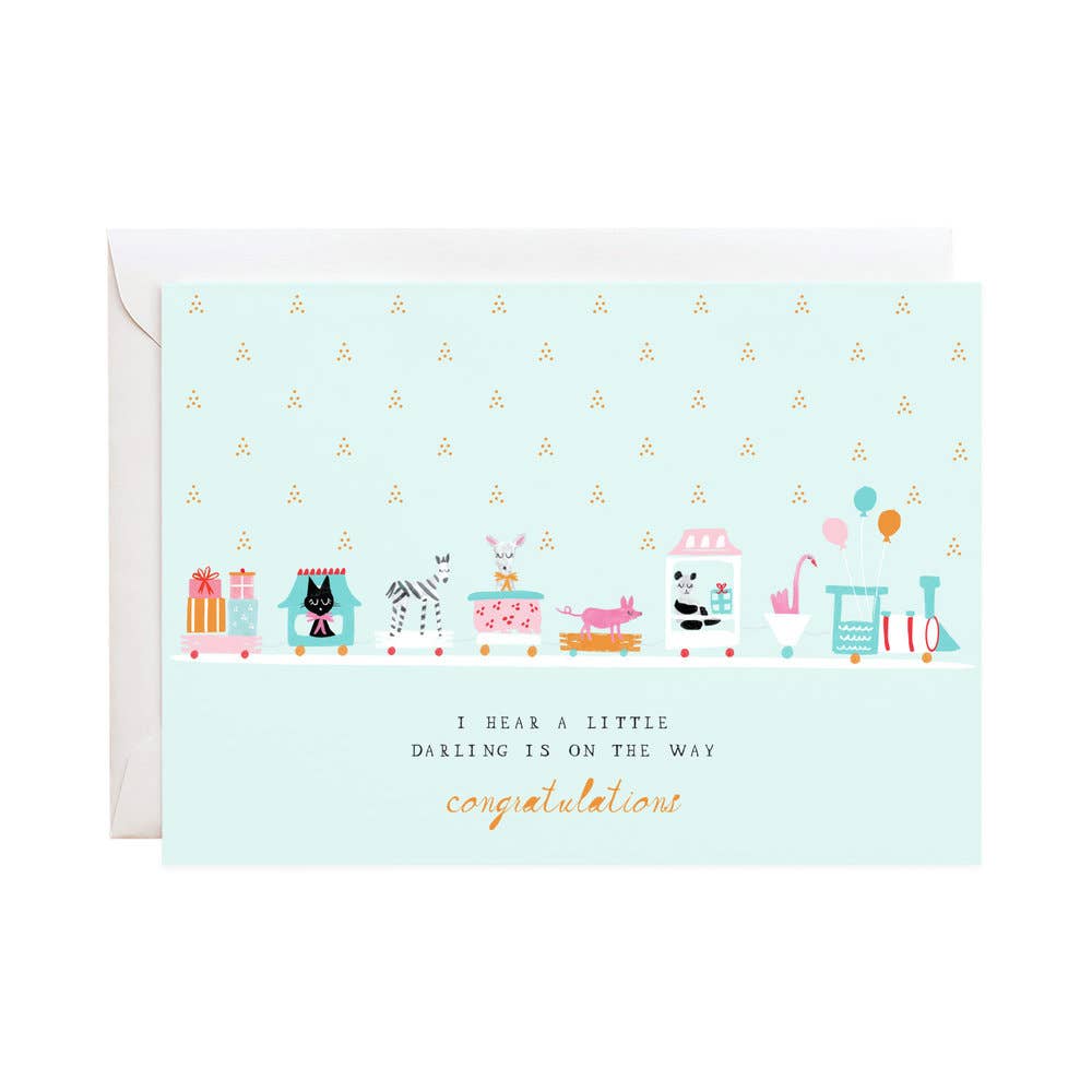 Choo Choo Train Congrats- Greeting Card