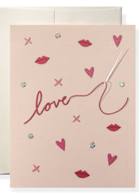 Love Stitch Greeting Card