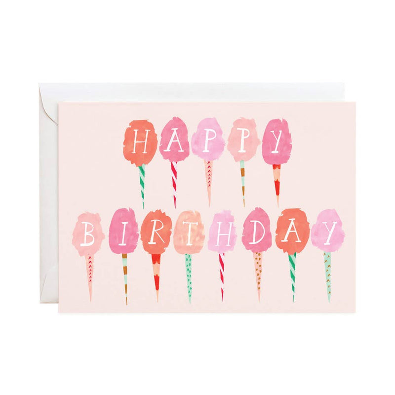 Cotton Candy Birthday- Greeting Card