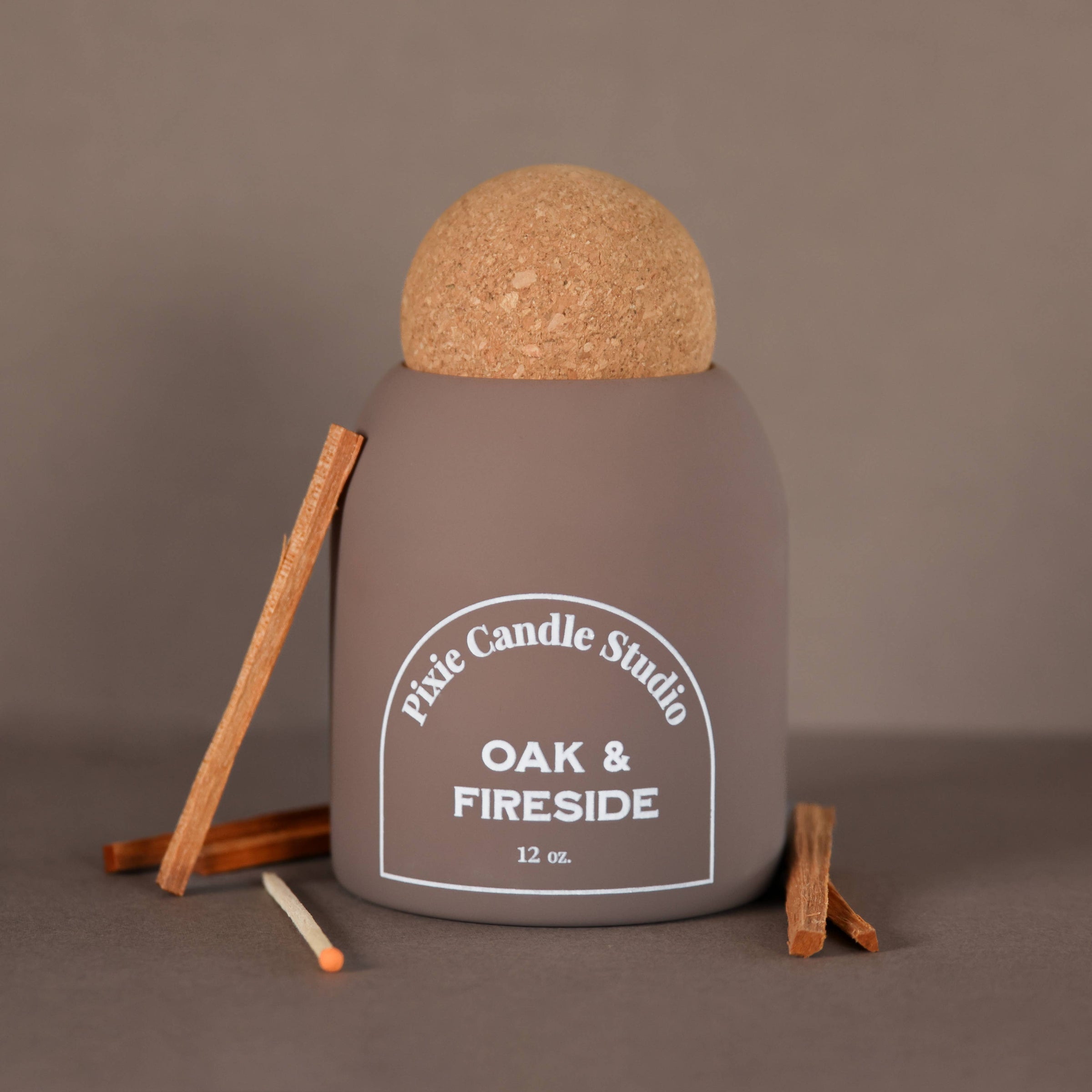 Oak & Fireside Candle