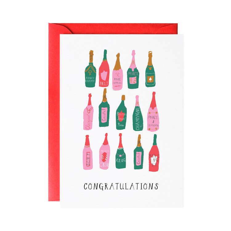 Pop the Bubbly! Congratulations - Greeting Card